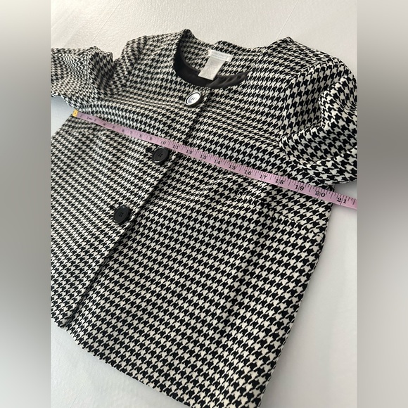 Vintage Houndstooth Stretch Blazer Sz PM - Picture 14 of 14